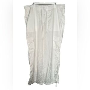 Wild Fable Women's Low Rise Parachute Cargo Pants Tan Size XXL